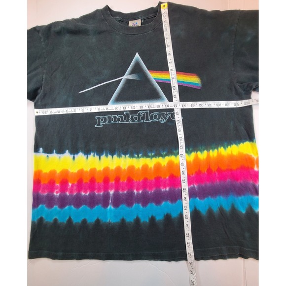 Liquid Blue Pink Floyd Dark Side of the Moon Tie Dye T Shirt XX Large - Picture 3 of 9